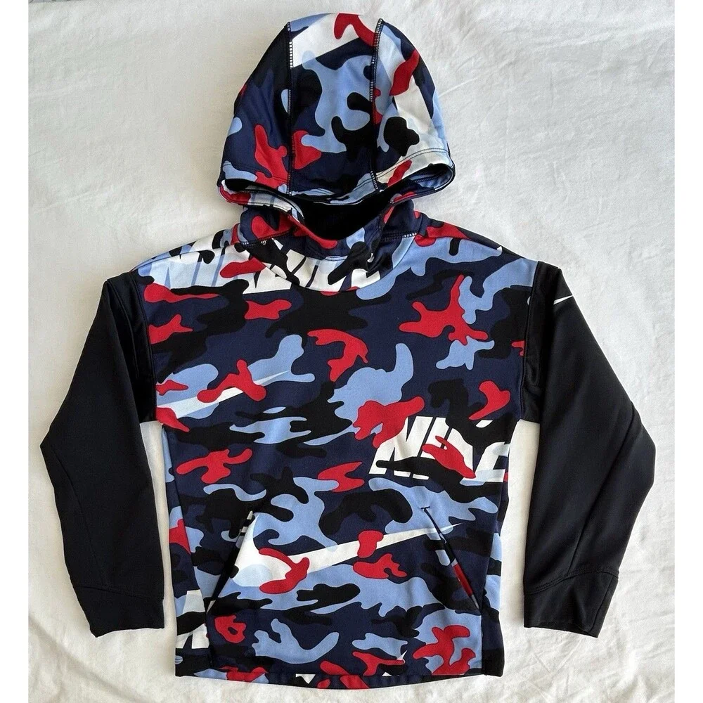 New Without Tags - Nike Dri-FIT Camo Hoodie (Youth Size S)